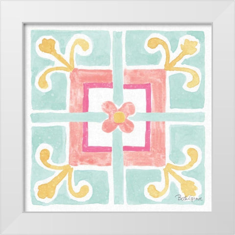 Watercolorful XI Turquoise White Modern Wood Framed Art Print by Grove, Beth