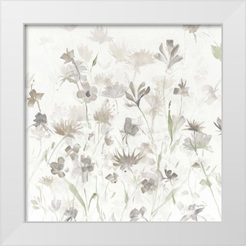 Garden Shadows IV on White v2 White Modern Wood Framed Art Print by Tillmon, Avery