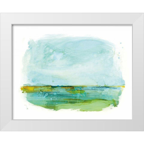 Sea Spray White Modern Wood Framed Art Print by Averinos, Melissa