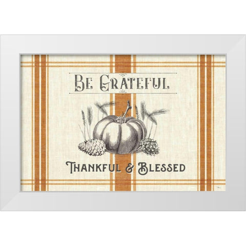 Autumn Farmhouse I White Modern Wood Framed Art Print by Pela Studio