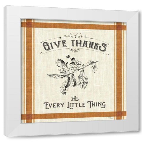 Autumn Farmhouse II White Modern Wood Framed Art Print by Pela Studio