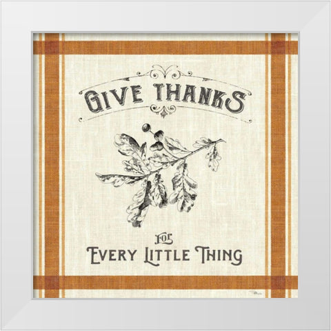 Autumn Farmhouse II White Modern Wood Framed Art Print by Pela Studio