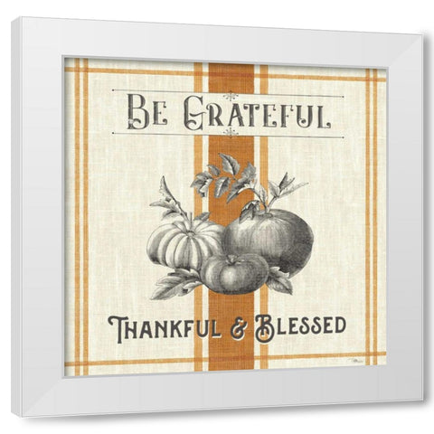 Autumn Farmhouse III White Modern Wood Framed Art Print by Pela Studio