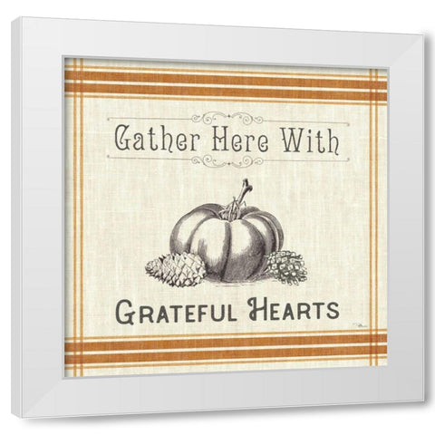 Autumn Farmhouse IV White Modern Wood Framed Art Print by Pela Studio