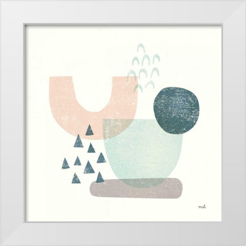 Happy Thoughts II White Modern Wood Framed Art Print by Hershey, Moira