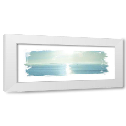 Island Sail White Modern Wood Framed Art Print by Schlabach, Sue