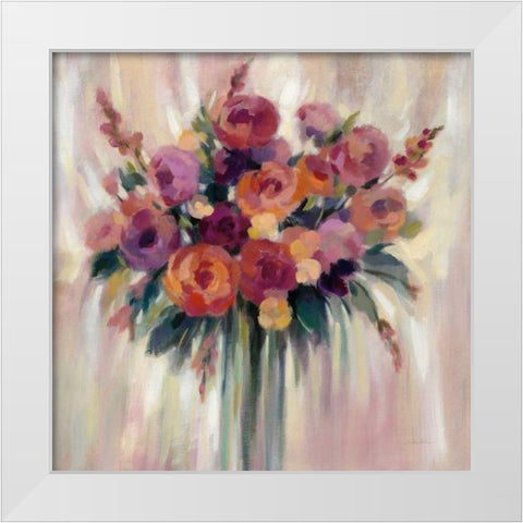 Autumn Bouquet White Modern Wood Framed Art Print by Vassileva, Silvia