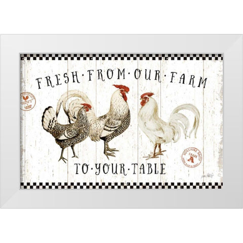 Free Range Fresh I White Modern Wood Framed Art Print by Pertiet, Katie