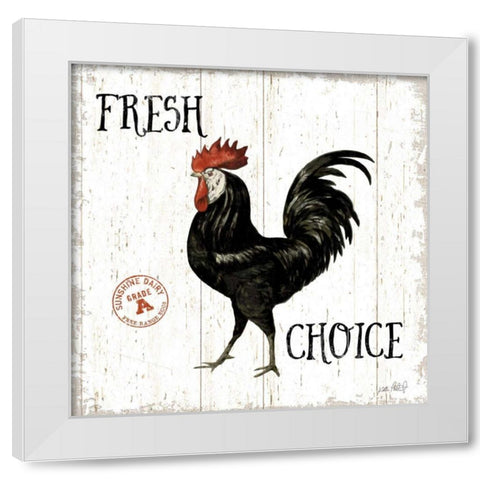 Free Range Fresh V White Modern Wood Framed Art Print by Pertiet, Katie