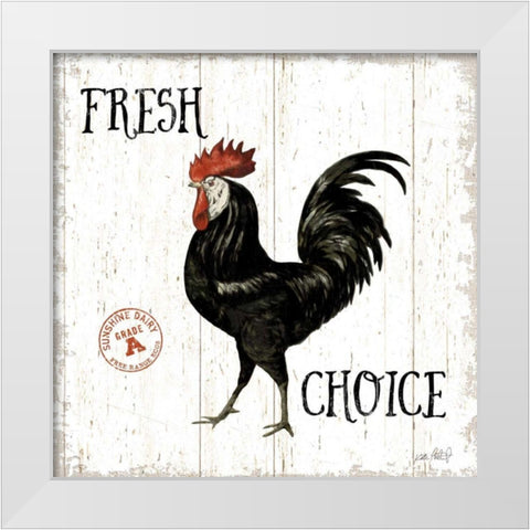 Free Range Fresh V White Modern Wood Framed Art Print by Pertiet, Katie