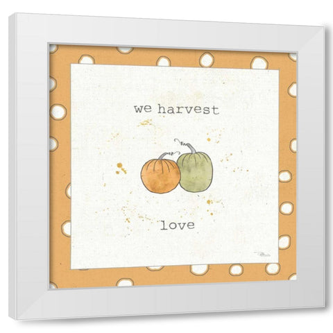 Harvest Cuties I Step 02C White Modern Wood Framed Art Print by Pela Studio
