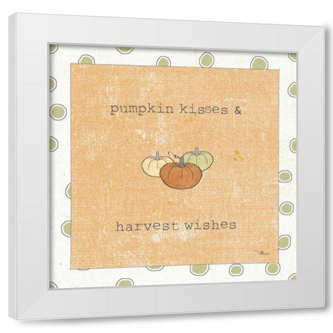 Harvest Cuties III Orange White Modern Wood Framed Art Print by Pela Studio