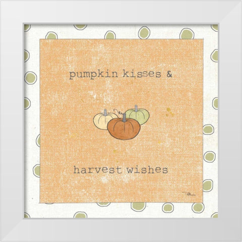 Harvest Cuties III Orange White Modern Wood Framed Art Print by Pela Studio