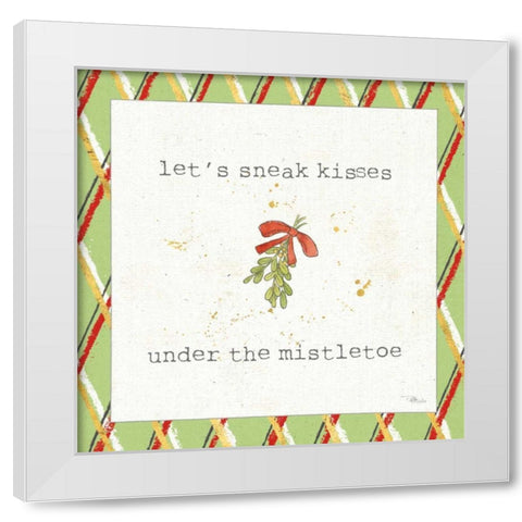 Christmas Cuties III Step 04C White Modern Wood Framed Art Print by Pela Studio
