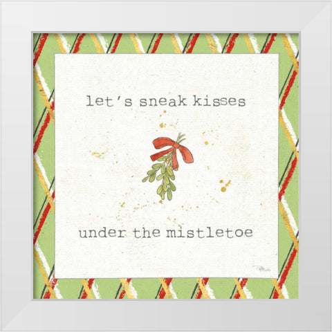 Christmas Cuties III Step 04C White Modern Wood Framed Art Print by Pela Studio