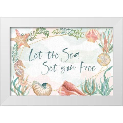 Watercolor Coast I White Modern Wood Framed Art Print by Grove, Beth