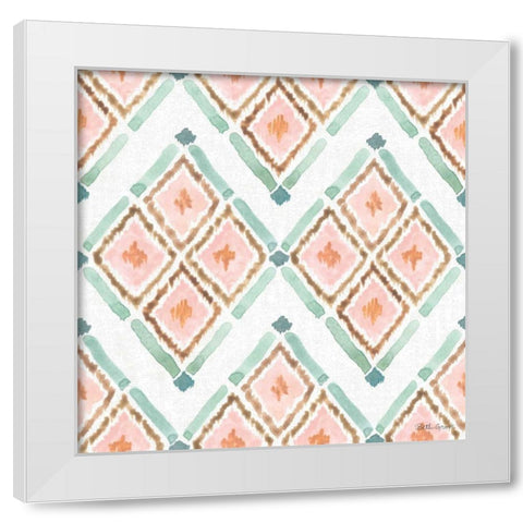 Watercolor Coast Pattern VA White Modern Wood Framed Art Print by Grove, Beth