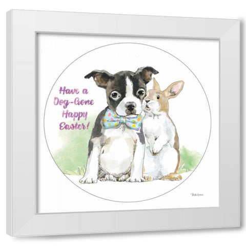 Easter Pups VIII White Modern Wood Framed Art Print by Grove, Beth