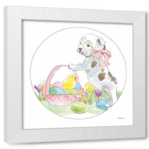 Easter Pups X White Modern Wood Framed Art Print by Grove, Beth