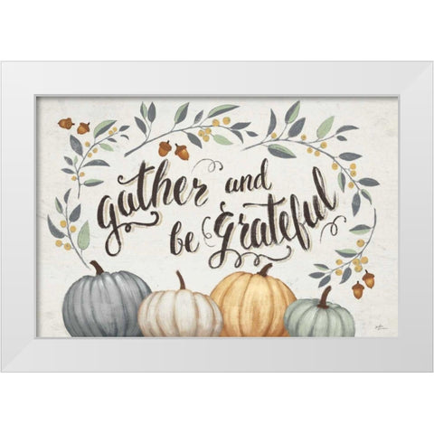 Our Home IV Gather White Modern Wood Framed Art Print by Penner, Janelle