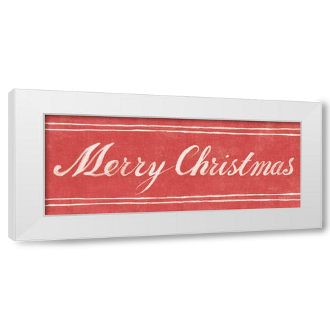 Floursack Holiday XIII White Modern Wood Framed Art Print by Nai, Danhui