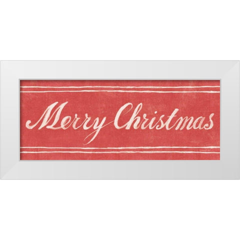 Floursack Holiday XIII White Modern Wood Framed Art Print by Nai, Danhui