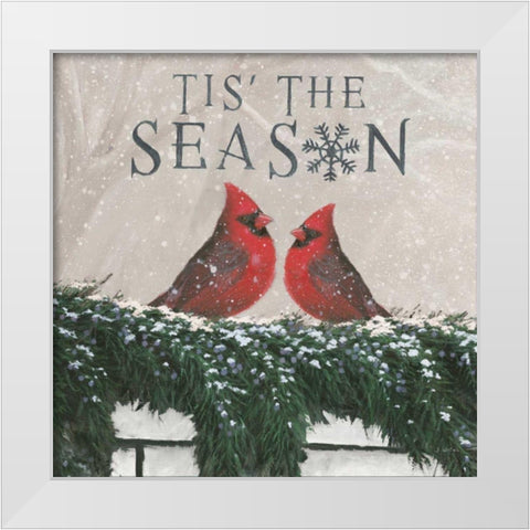 Christmas Affinity X Two Birds White Modern Wood Framed Art Print by Wiens, James
