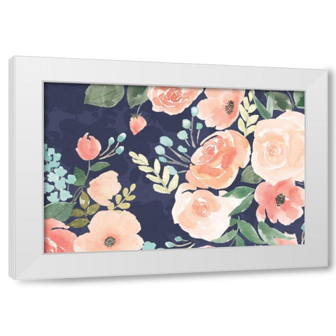 Blooming Delight III Blue White Modern Wood Framed Art Print by Jackson, Jenaya