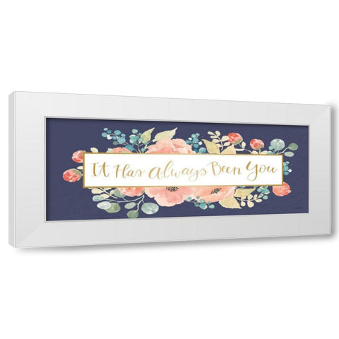 Blooming Delight IX Blue White Modern Wood Framed Art Print by Jackson, Jenaya