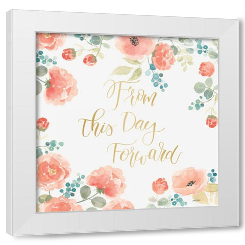 Blooming Delight IV White White Modern Wood Framed Art Print by Jackson, Jenaya