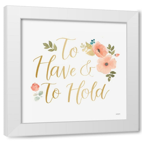 Blooming Delight VII White White Modern Wood Framed Art Print by Jackson, Jenaya