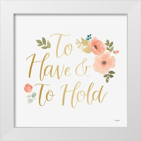 Blooming Delight VII White White Modern Wood Framed Art Print by Jackson, Jenaya