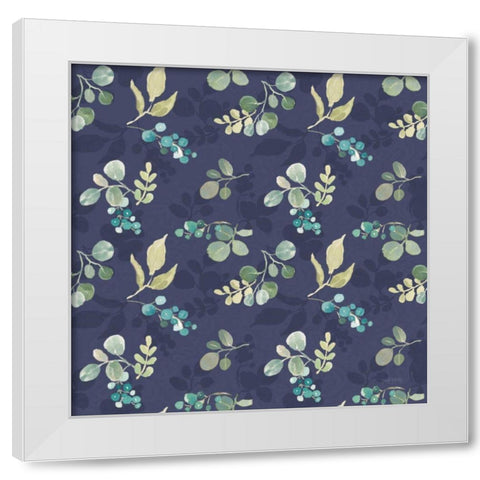 Blooming Delight Pattern IIIB White Modern Wood Framed Art Print by Jackson, Jenaya