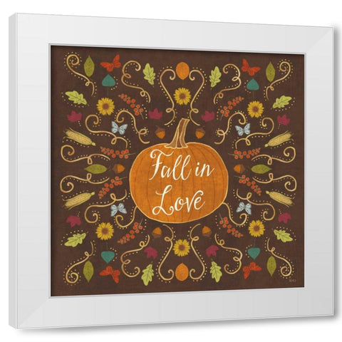 Autumn Otomi VI White Modern Wood Framed Art Print by Charron, Veronique