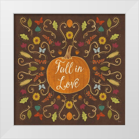 Autumn Otomi VI White Modern Wood Framed Art Print by Charron, Veronique