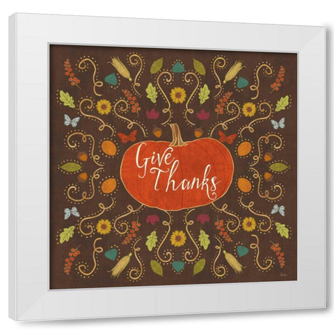 Autumn Otomi VII White Modern Wood Framed Art Print by Charron, Veronique