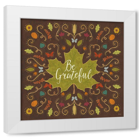 Autumn Otomi VIII White Modern Wood Framed Art Print by Charron, Veronique