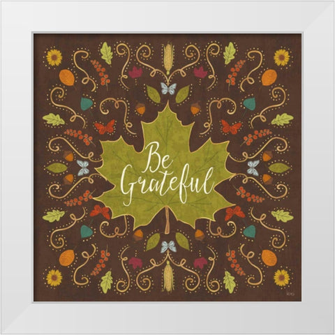 Autumn Otomi VIII White Modern Wood Framed Art Print by Charron, Veronique