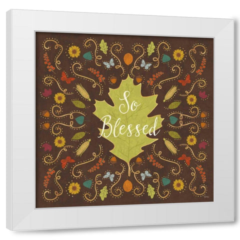 Autumn Otomi IX White Modern Wood Framed Art Print by Charron, Veronique