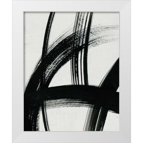 Spontaneous II White Modern Wood Framed Art Print by Zaman, Farida