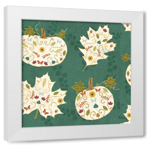 Autumn Otomi Pattern IE White Modern Wood Framed Art Print by Charron, Veronique