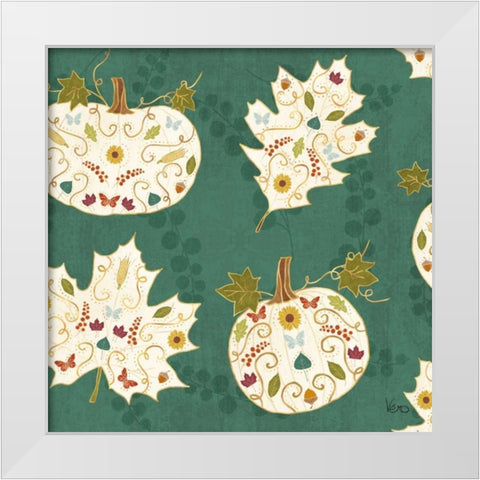 Autumn Otomi Pattern IE White Modern Wood Framed Art Print by Charron, Veronique