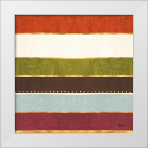 Autumn Otomi Pattern III White Modern Wood Framed Art Print by Charron, Veronique