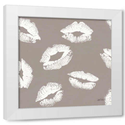 Chic Accents Pattern IIE White Modern Wood Framed Art Print by Tavoletti, Anne