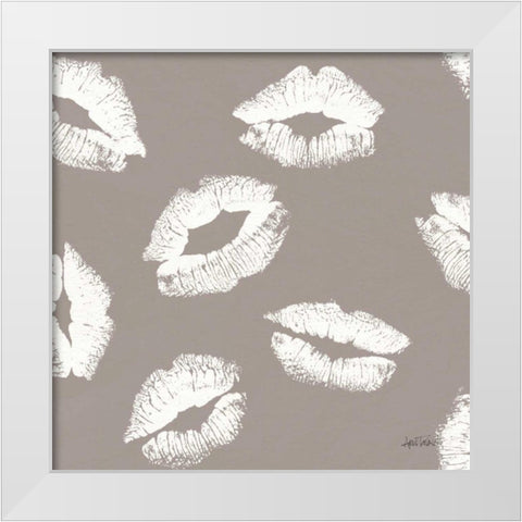 Chic Accents Pattern IIE White Modern Wood Framed Art Print by Tavoletti, Anne