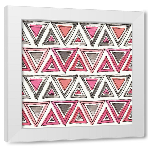Chic Accents Pattern IVA White Modern Wood Framed Art Print by Tavoletti, Anne