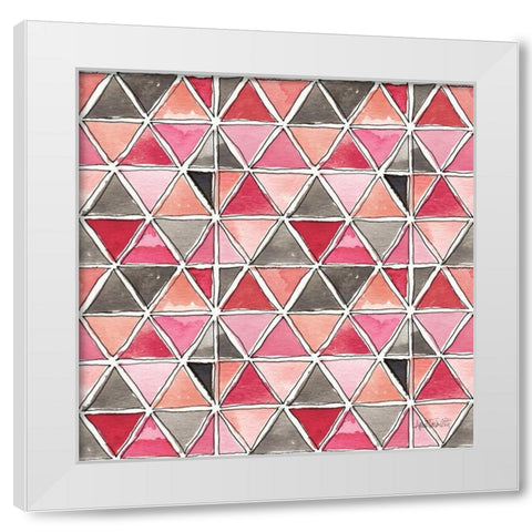 Chic Accents Pattern VA White Modern Wood Framed Art Print by Tavoletti, Anne