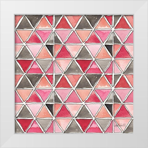 Chic Accents Pattern VA White Modern Wood Framed Art Print by Tavoletti, Anne