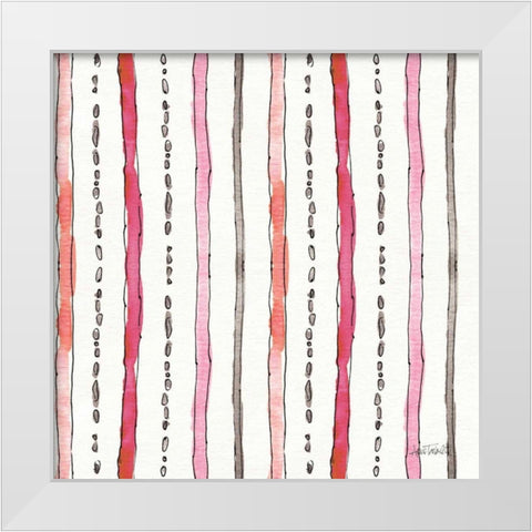 Chic Accents Pattern VI White Modern Wood Framed Art Print by Tavoletti, Anne