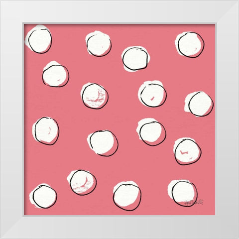 Chic Accents Pattern VIID White Modern Wood Framed Art Print by Tavoletti, Anne